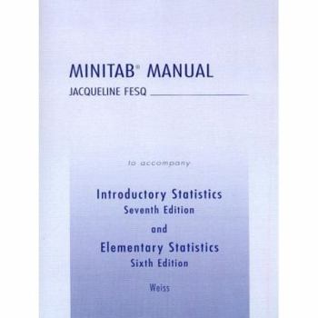 Paperback Minitab Manual for Elementary Statistics Book