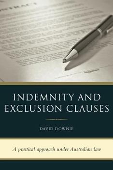 Paperback Indemnity and Exclusion Clauses Book
