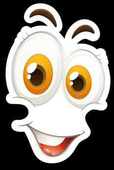 Smiley Emoticon: Notizbuch DIN A5 Blanko 120 Seiten Gesicht Lustige Mimik Comic Smilie Emotion Ei Spiegelei Blick Laune Ausdruck Geschenkidee & ... Planer Tagebuch Notizheft Notizblock