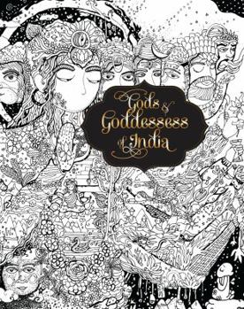 Hardcover Gods and Godesses of India: Colouring Book