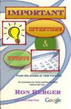 Paperback Important Inventions & Events Book