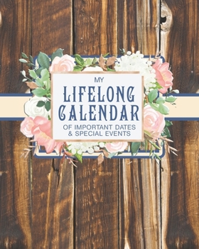 My Lifelong Calendar of Important Dates & Special Events: Christian Perpetual Calendar Date keeper Reminder for Birthdays, Anniversaries and Memories with Bible Verses