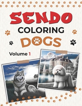 Paperback Sendo Coloring: Dogs Volume 1 Book