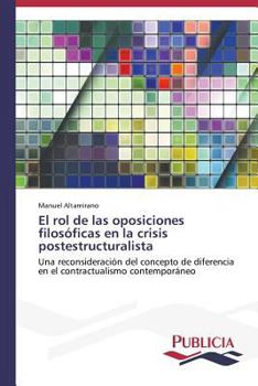 Paperback El rol de las oposiciones filosóficas en la crisis postestructuralista [Spanish] Book