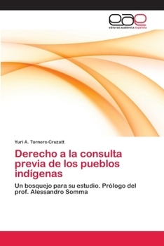 Paperback Derecho a la consulta previa de los pueblos indígenas [Spanish] Book