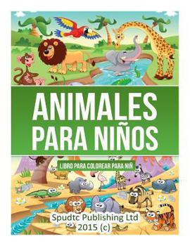 Paperback Animales para niños: Libro para colorear para niños [Spanish] Book