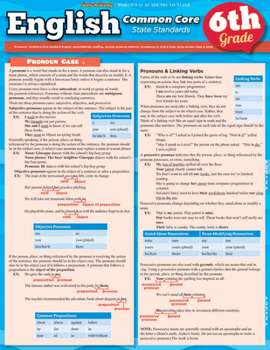 Misc. English Common Core, 6th Grade Book