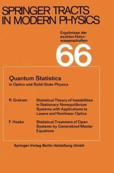 Paperback Quantum Statistics in Optics and Solid-State Physics Book