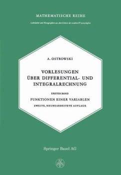 Paperback Vorlesungen Über Differential- Und Integralrechnung [German] Book