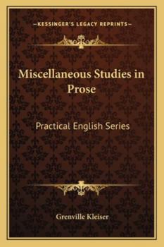 Paperback Miscellaneous Studies in Prose: Practical English Series Book