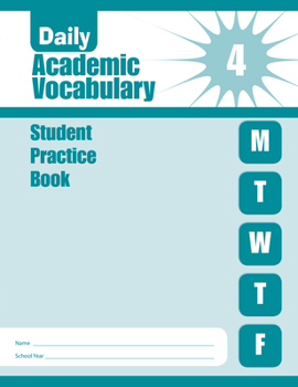 Paperback Evan-Moor Daily Academic Vocabulary, Grade 4 Student Book