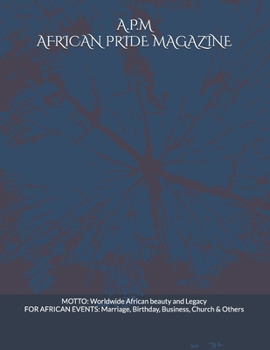 Paperback African Pride Magazine - A.P.M. Book
