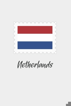 Paperback Netherland flag minimalist notebook: Country national flag travel journal notebook Book