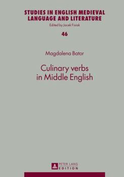 Hardcover Culinary verbs in Middle English Book
