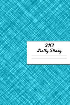 Paperback 2019 Daily Diary: Red Crosshatch Cover January 19 Book