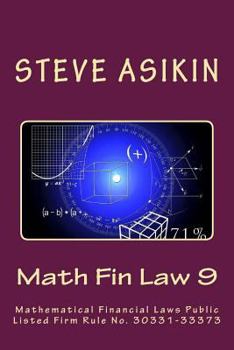 Paperback Math Fin Law 9: Mathematical Financial Laws Public Listed Firm Rule No. 30331-33373 Book