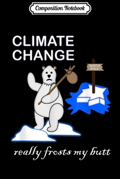 Paperback Composition Notebook: Climate Change Polar Bear Leaving the North Pole Journal/Notebook Blank Lined Ruled 6x9 100 Pages Book