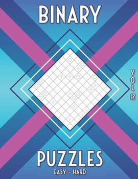 Paperback Binary Puzzles: Logic Puzzle Book for Adults and Clever Kids with 480 Easy to Hard Binairo Puzzles [German] Book