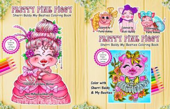 Paperback Pretty Pink Piggy Sherri Baldy My-Besties Coloring Book