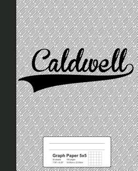 Paperback Graph Paper 5x5: CALDWELL Notebook Book