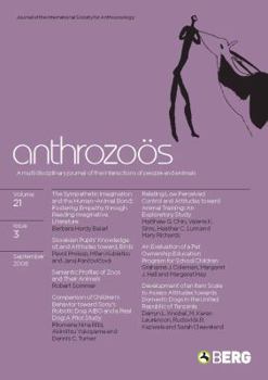Paperback Anthrozoos, Vol. 21, No. 3 Book