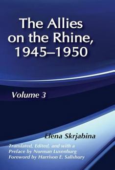 Hardcover Allies on the Rhine, 1945-1950 Book