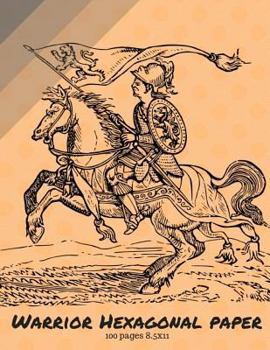 Paperback Warrior Hexagonal Paper: Small Honeycomb Notebook .2 Each Side, 8.5x11 Book