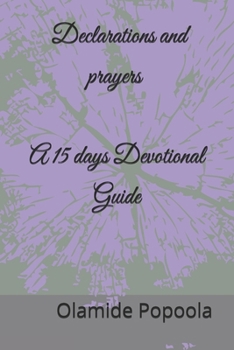 Paperback A guide to 15 days of Devotion, Declarations and prayer by The Holy Spirit Book