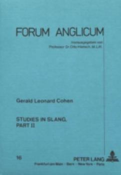 Paperback Studies in Slang, Part 2 Book