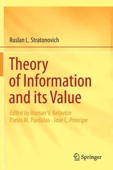 Paperback Theory of Information and Its Value Book