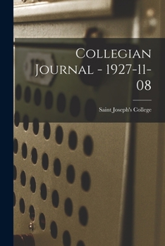 Paperback Collegian Journal - 1927-11-08 Book