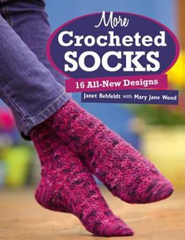 Paperback More Crocheted Socks: 16 All-New Designs Book