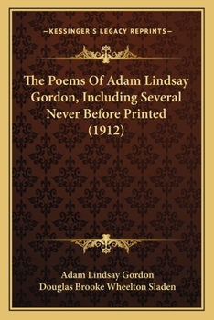 Poems of Adam Lindsay Gordon