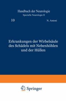 Paperback Erkrankungen Der Wirbelsäule Des Schädels Mit Nebenhöhlen Und Der Hüllen [German] Book