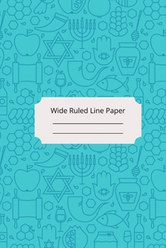 Paperback Jewish Art Inspirational, Motivational and Spiritual Theme Wide Ruled Line Paper Book