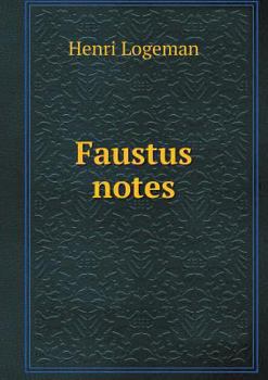 Paperback Faustus notes Book