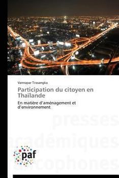 Paperback Participation du citoyen en thaïlande [French] Book