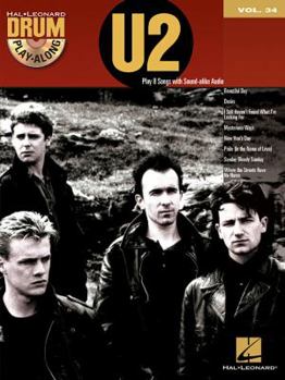 Hardcover U2 - Drum Play-Along Vol. 34 Book/Online Audio Book