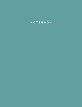 Paperback Notebook: CadetBlue Color - Writing Journal - College Ruled Notebook - Lined Notebook - Diary - Notepad - Large Composition Book