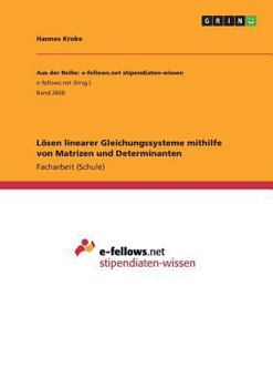 Paperback Lösen linearer Gleichungssysteme mithilfe von Matrizen und Determinanten [German] Book