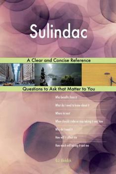 Paperback Sulindac; A Clear and Concise Reference Book