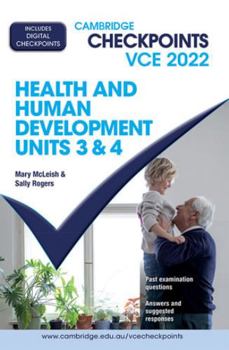 Paperback Cambridge Checkpoints VCE Health and Human Development Units 3&4 2022 Book