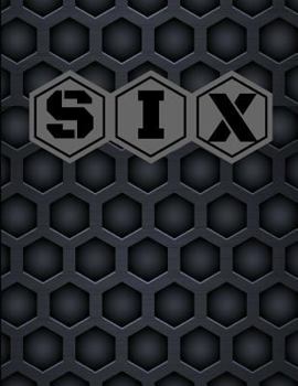 Paperback Six: Alternating Large and Small Hexagon Graphing Paper Book