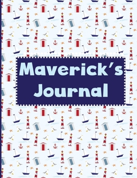 Paperback Maverick's Journal: Notebook with 30 Pages of Handwriting and Sketch Paper for Preschool Children and Young Students, 8.5" x 11" Book