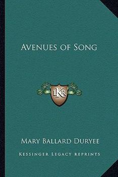 Paperback Avenues of Song Book