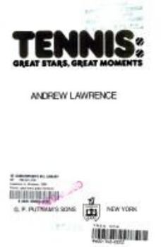 Hardcover Tennis: Great Stars, Great Moments Book