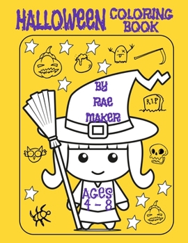 Paperback Halloween Coloring Book Ages 4 - 8 Book