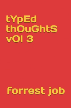 Paperback typed thoughts vol 3 Book