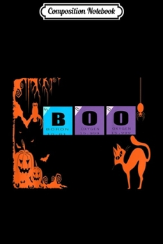 Composition Notebook: Scary Boo Chemist Science Teacher Periodic Table Of Elements  Journal/Notebook Blank Lined Ruled 6x9 100 Pages