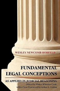 Paperback Fundamental Legal Conceptions as Applied in Judicial Book